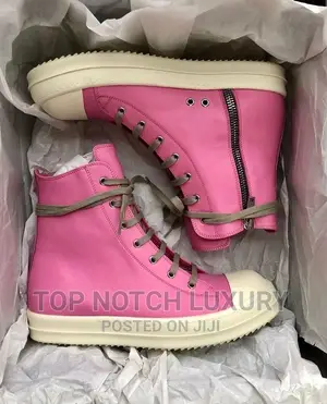 ORIGINAL Rick Owen’S DRKSHDW Pink MEN WOMEN Hi