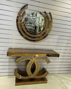 Mirror Console Stand And Mirror