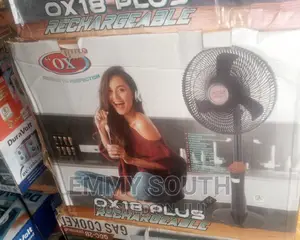 Ox Rechargeable Fan 18" With Remote Control