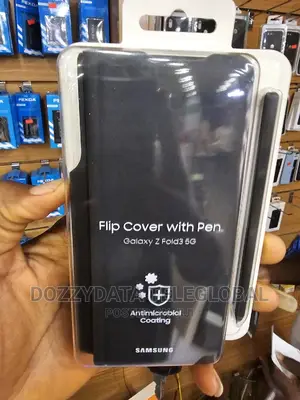 Samsung Galaxy Z Fold 3 Flip Case With Pen - Black