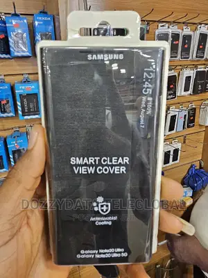Smart Clear View Cover for Galaxy Note 20 Ultra - Black
