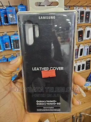 SAMSUNG Original Galaxy Note 10+ Leather Cover Case - Black