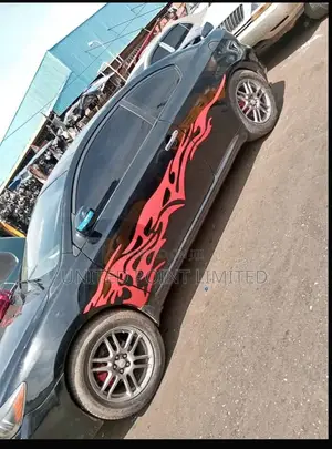 Red Side Car Monster Sticker