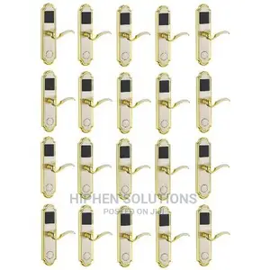 Door Lock With RFID Card Access Control - Golden Edge - 20 Sets