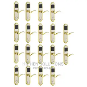 Door Lock With RFID Card Access Control - Golden Edge - 18 Sets