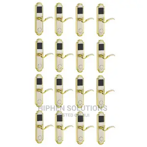 Door Lock With RFID Card Access Control - Golden Edge - 16 Sets