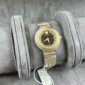 Original VERSACE Silver Steel Watch Available in Store