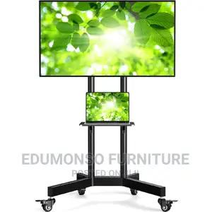 Rolling Tv Stand for 32-70 Inch Screens Up to 132 LBS