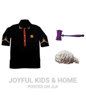 Harry Potter Boy Court Judge Costume -Black and Multi Color