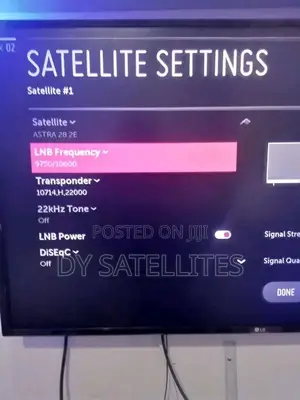 Inbuilt Satellite TV Installation ( No Monthly Sub )