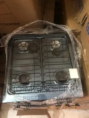Brand New Black 4 Burner Gas Cooker With Oven