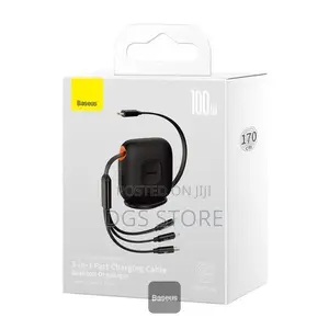 Baseus Traction Series Retractable 3in1 Fast Charging Cable