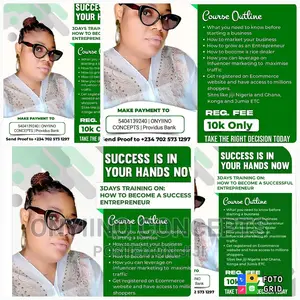 3days Training On: How To Become A Successful Entrepreneur