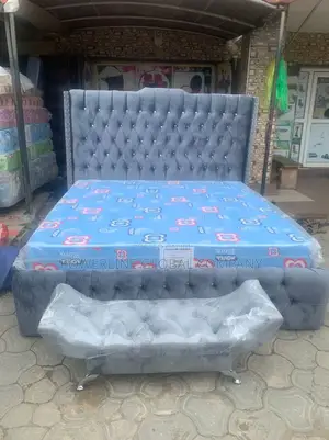 4x6 Bed Frame With Footrest Homes/ Hotels/ Lounges