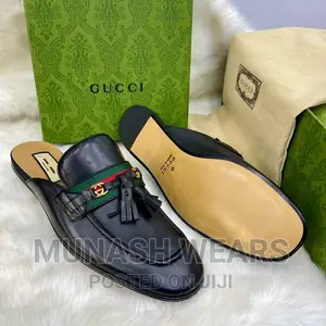 Pure Italian Leather Gucci Half Shoe