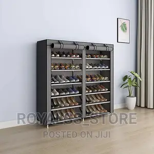 Double Sided Dustproof Shoe Rack With Zip