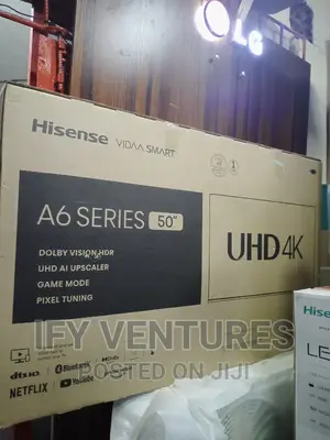 50" Hisense Utra HD VIDAA Smart, A6 Series Television