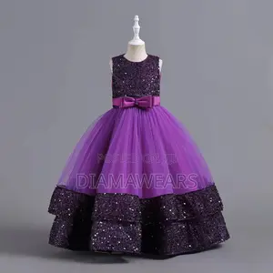 Purple Princess Ceremonial Party Birthday Ball Gown
