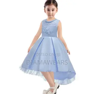 Sku Blue Tail Ceremonial Ball Gown