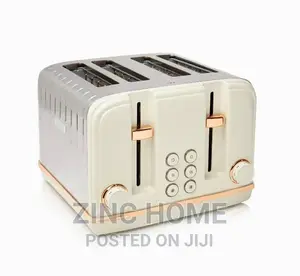 Haden Salcombe 4-Slice Toaster Cream and Copper Toaster