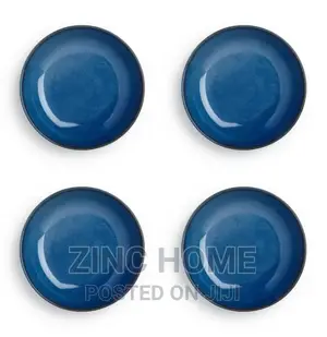 Sabichi Blue Reactive Set of 4 Pasta Bowls