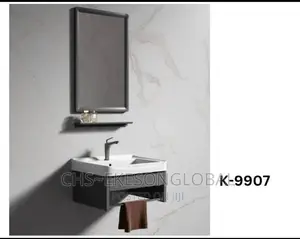 Dining / Toilet Cabinet Suspended With Mirror