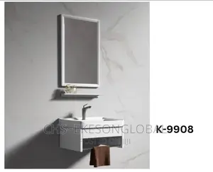 Dining / Toilet Cabinet Suspended With Mirror