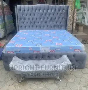 Royal Upholstery Bedframe 6 by 6 With Footrest