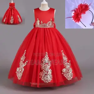 Red Ceremonial Party Full.Ball Gown