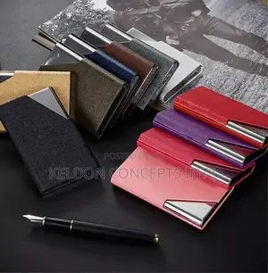 Leather Metal Executive Card Holder Moq: 100pcs