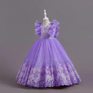 Lilac Ceremonial Pricess Fluffy Full Ball Gown