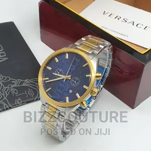 Original VERSACE Gold Steel Chain Watch Available in Store