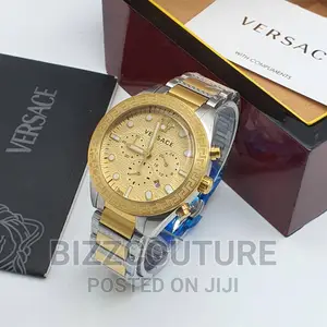 Original Versace Gold Steel Chain Watch Available in Store