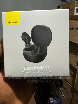 Baseus Encok True Wireless Earphones - Wm01 - Black/White