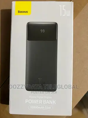 Baseus Power Bank Bipow Digital Display 10000mah 15W Black