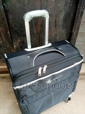 Big Black Swiss Polo Pilot Traveling Luggage Box