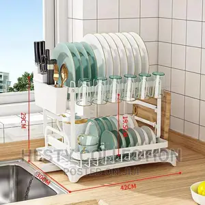 Multi Function Luxury Dish Plate Rack Kitchen Organizer