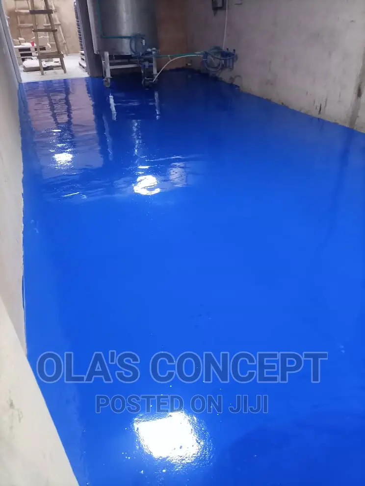 Blue Epoxy Flooring