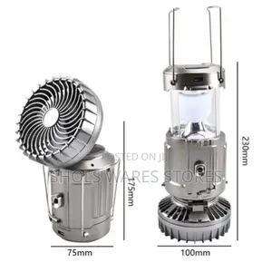 Solar Powered Fan and Lamp
