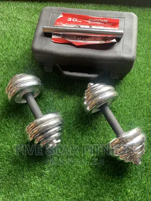 Adjustable Chrome Dumbbell With Extension Bar