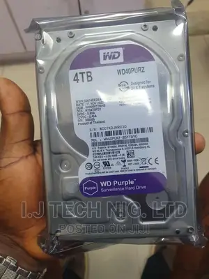 4tb Wd Purple Surveillance Hdd.