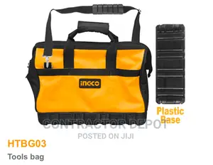 INGCO 16 Inch Tool Bag With 16 Pockets Wide Mouth Storage