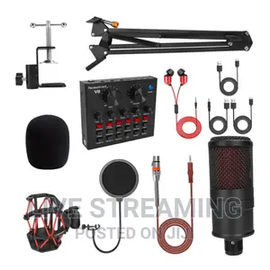 V8 Full Studio Set for Singing, Podcasting Etc