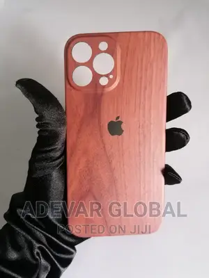 iPhone 13 Pro Max Wooden Back Case Pouch
