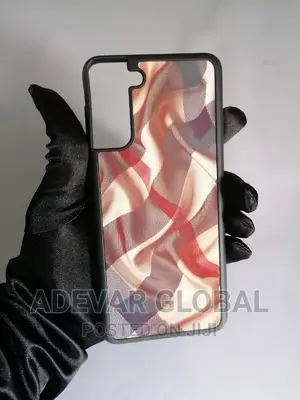 Nude Checkered Samsung Galaxy 21+ Plus Cover Pouch