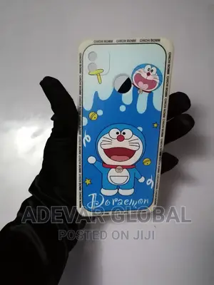 Tecno Pop 4 Case Doraemon Silicone Phone Cover Pouch