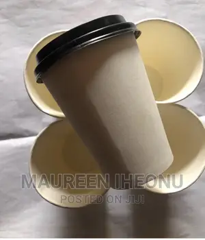 Paper Cup With a Lid - A Pack of 50pcs