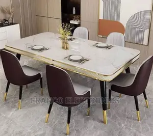 6 Seaters Imported Turkish Marble Dinning Table
