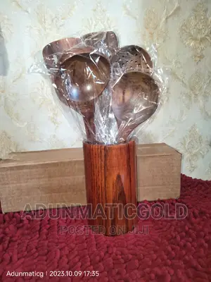Natural Teak Wooden Cooking Spoon Set