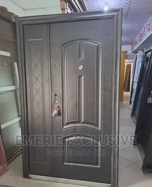 4ft Garman Black Security Entrance Door